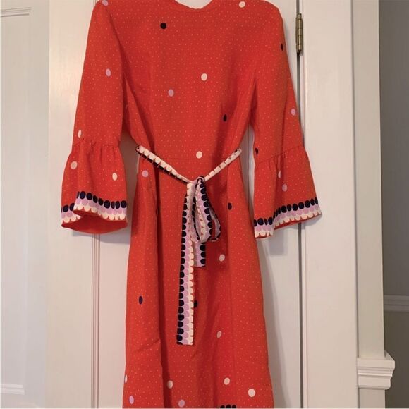 Boden Armelle Spot Dress, Red Pop Spot Size 10 - Picture 10 of 13